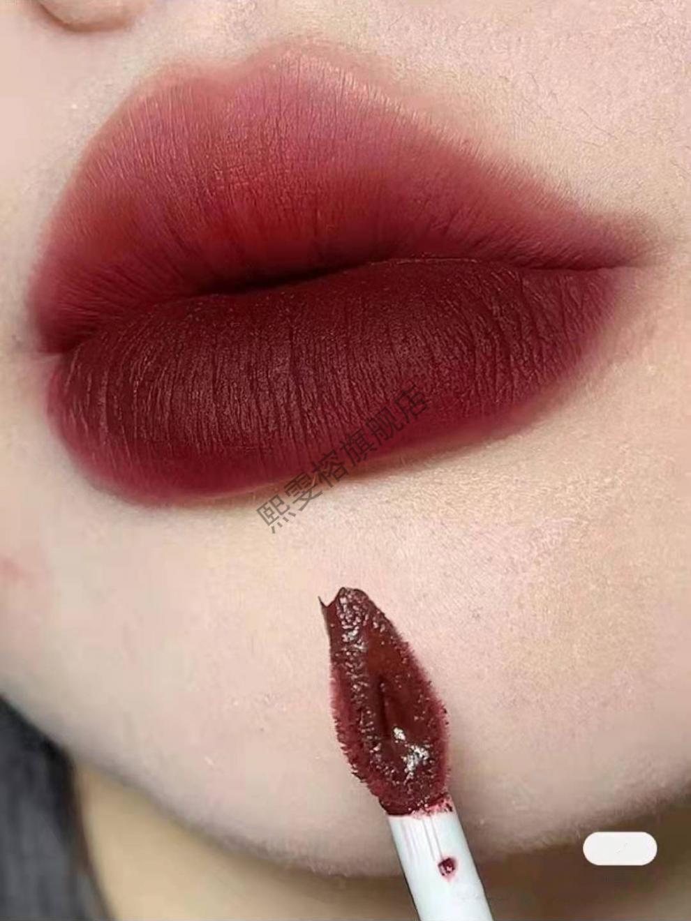 唇粉霜鸽血红万华镜唇润口润唇红女桃心木de05de04大丽花冷冽血红色
