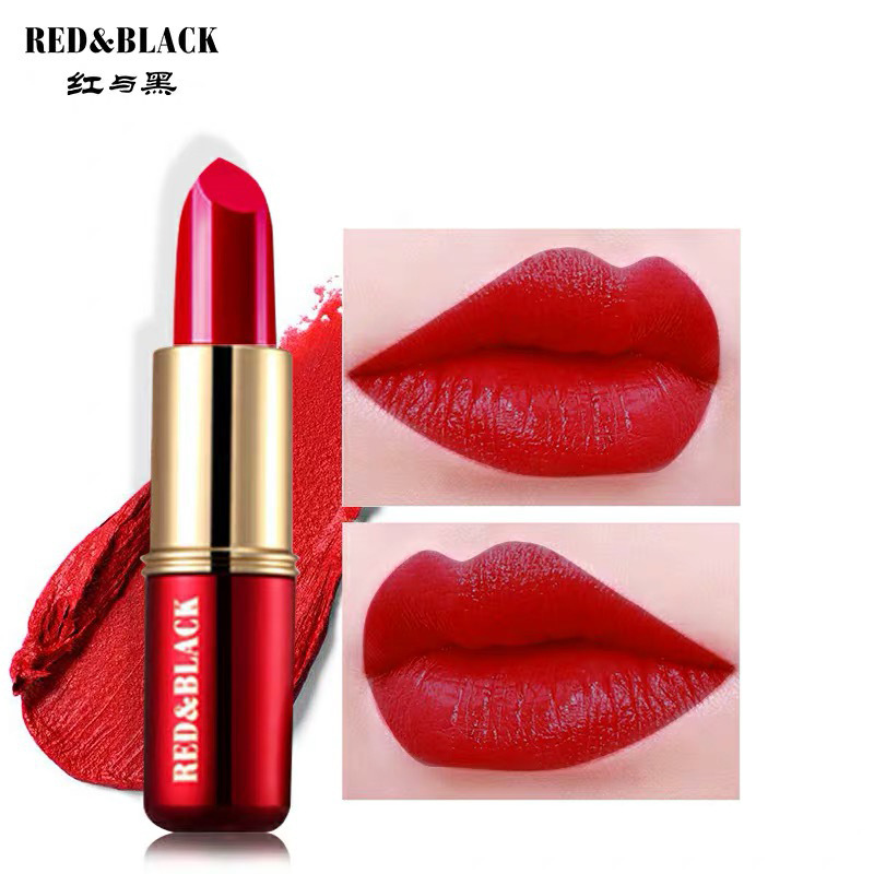 cl萝卜丁口红001m礼盒装女王权杖口红是情人节黑管罗布丁001m女王红