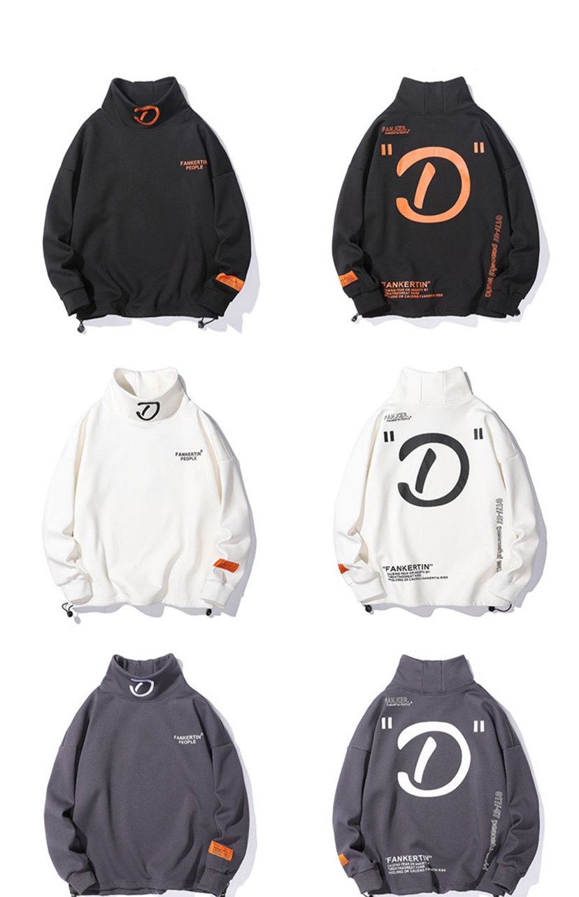 nasasup官网联名春秋季2021新款情侣装潮牌宽松圆领卫衣男419黑色l