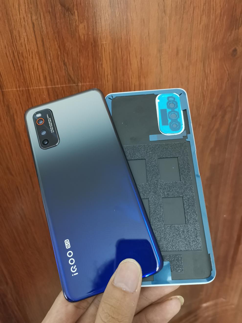 筱岙适应iqoo3neo3后盖iqoo5pro电池盖后壳iqoo7外壳v19玻璃后屏iq007