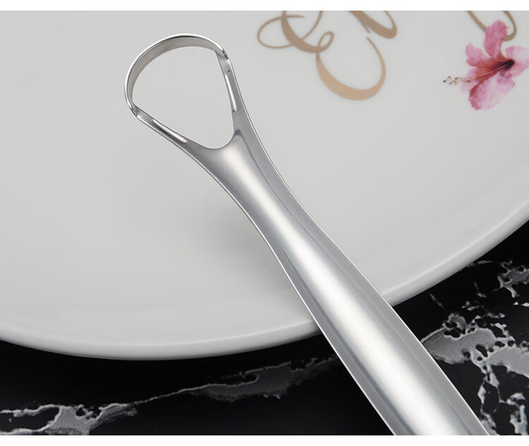 【京健康】刮舌苔清洁器刮舌苔清洁器刮舌苔器不锈钢舌头除口臭刮舌板