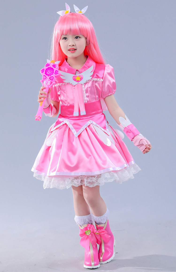 仙女美雪全套演出服公主裙美琪套装巴拉巴拉cosplay美琪加假发m码120