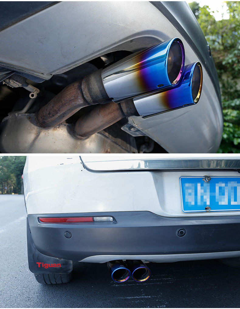 大众途观尾喉高尔夫6cc迈腾帕萨特领驭排气管不锈钢尾喉装饰途观18t20