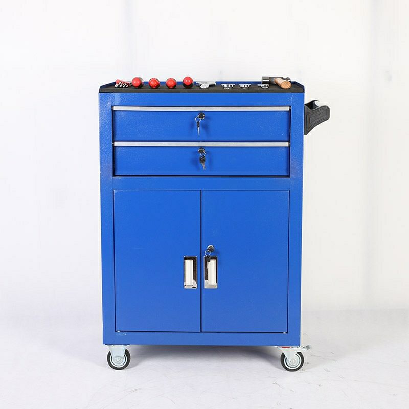 重型钢制抽屉带锁维修工具柜五金工具箱工厂车间储物柜收纳可移动 0.