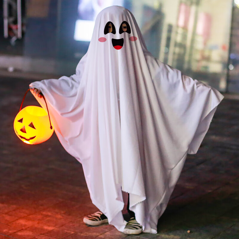 halloween万圣节幽灵服装化妆舞会幽灵披风装扮现货批发 幽灵服(黑)