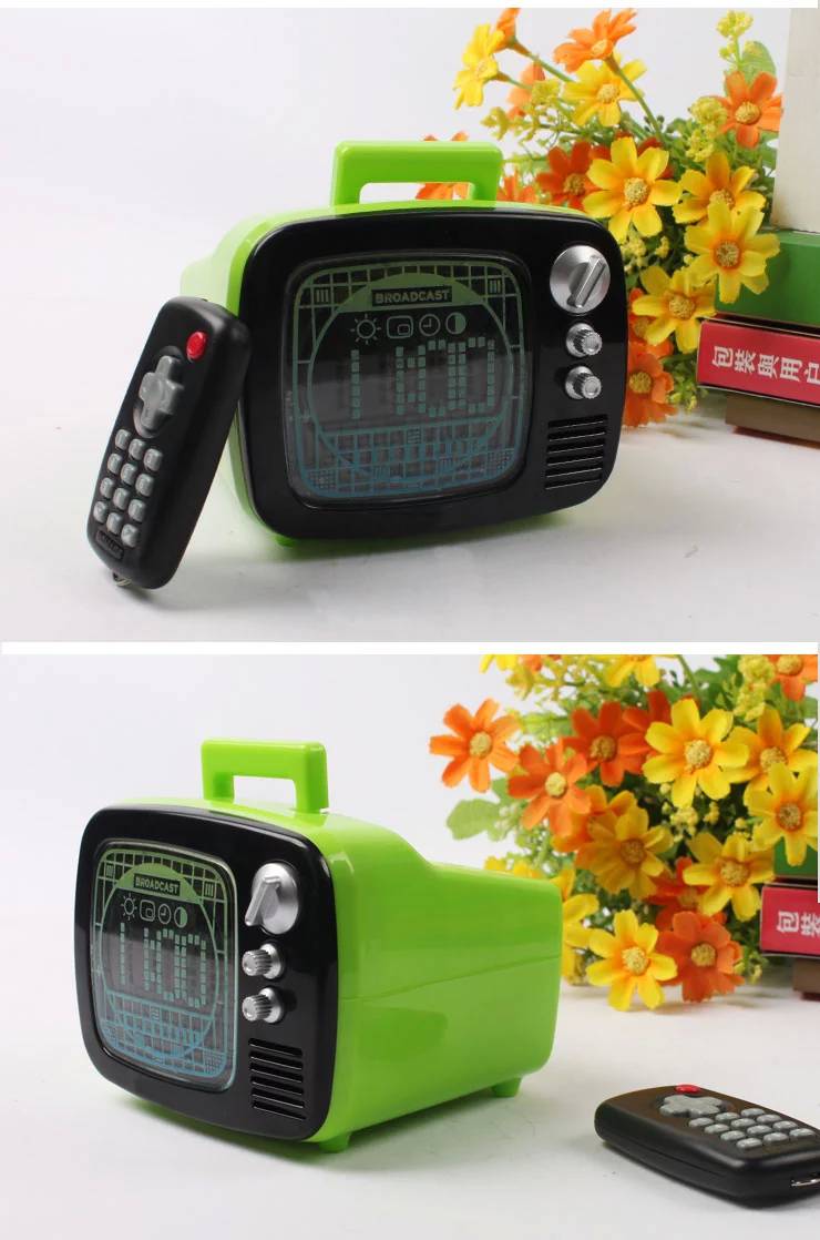 古丽康 三炮复古电视机 复古智能迷你小电视机带遥控连wifi上网玩游戏