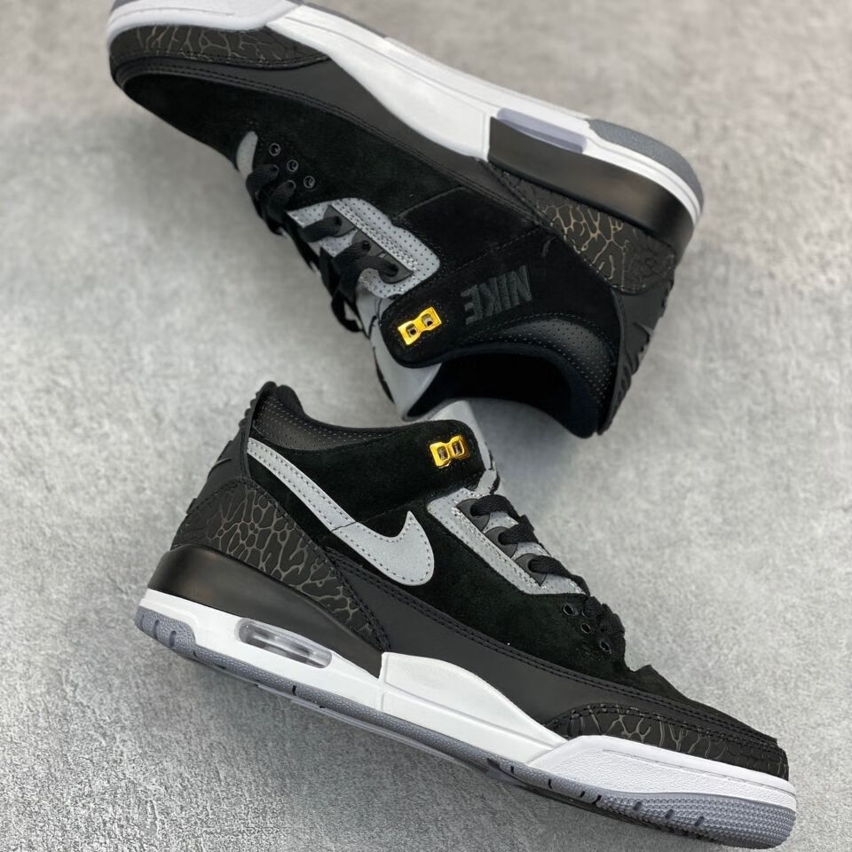 aj3反光黑水泥爆裂纹气垫板鞋 36【图片 价格 品牌 报价】-京东