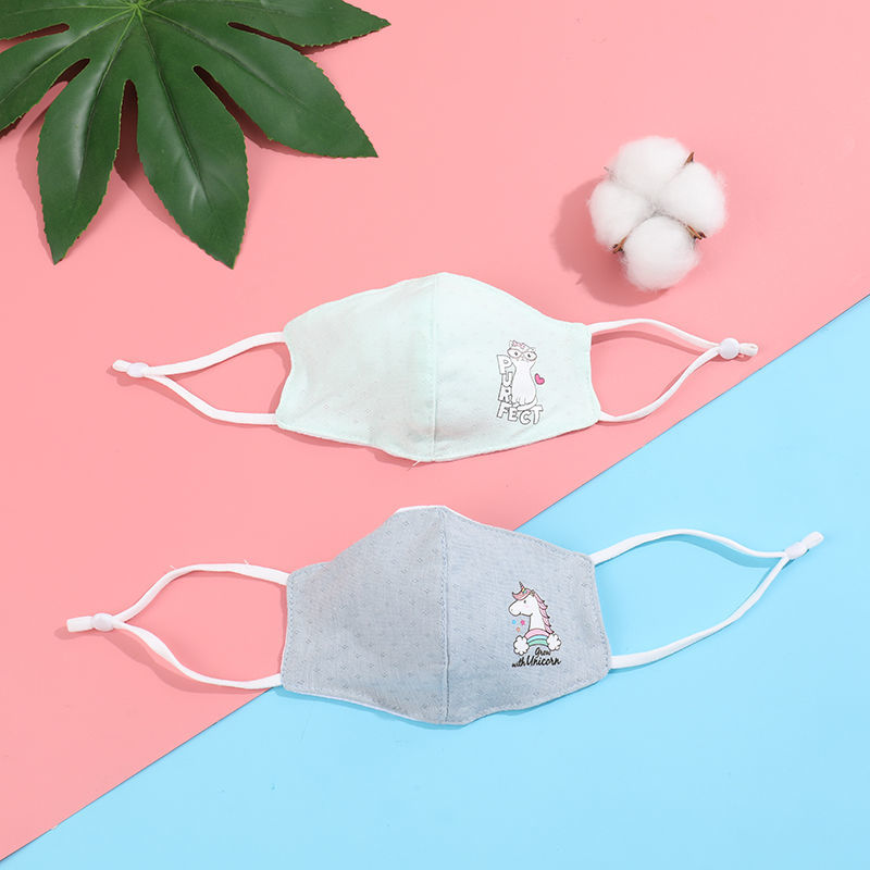 薄款宝宝小童透气冰丝儿童可洗口罩3幼儿开口棉男宝3个装03岁可调节
