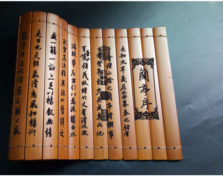 中国风碳化竹简书弟子规三字经竹书国学空白表演道具送老师送老外 道