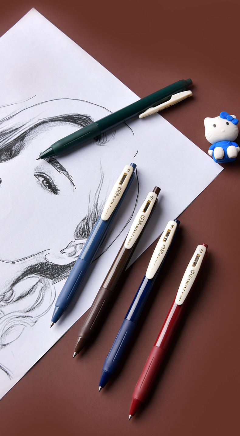 精选品质渐变色中性笔ins学生用手账笔做笔记笔可爱彩色梦幻闪光笔