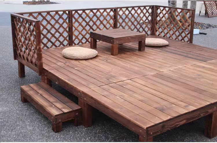 户外庭院防腐木地台露台防腐木平台榻榻米组合平台移动舞台高地板 长