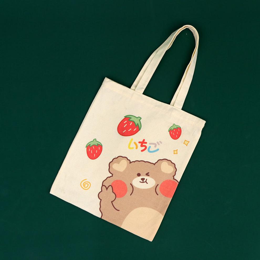 迪士尼官网高档2022新款帆布包帆布袋手提袋卡通ins学生女单肩包手提