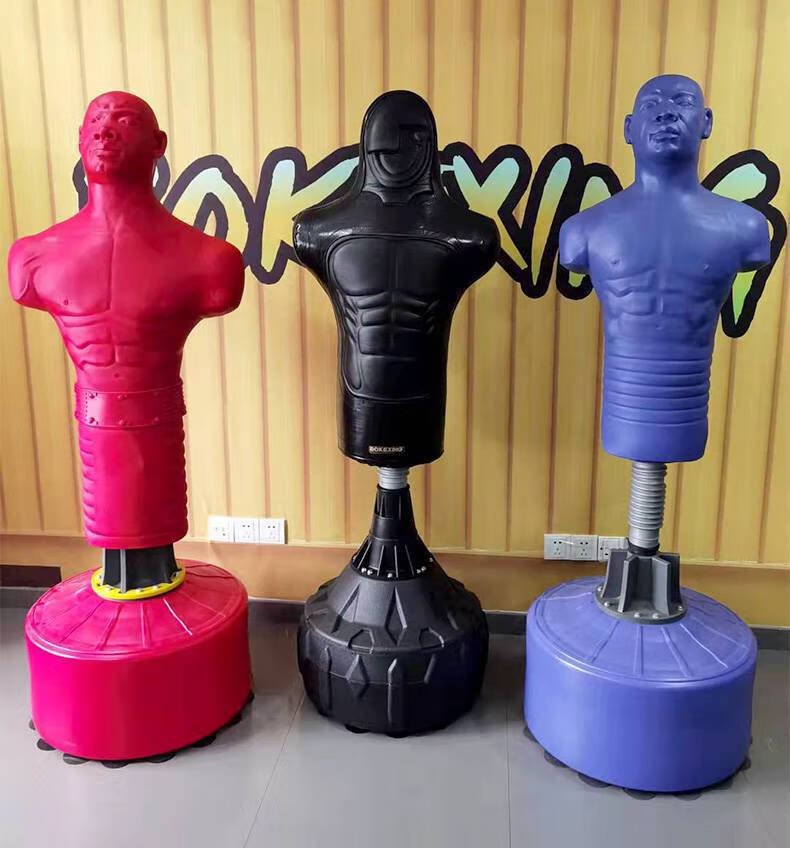 【京荐优品】硅胶人形拳击沙袋家用专业散打立式不倒翁沙包橡胶假人拳
