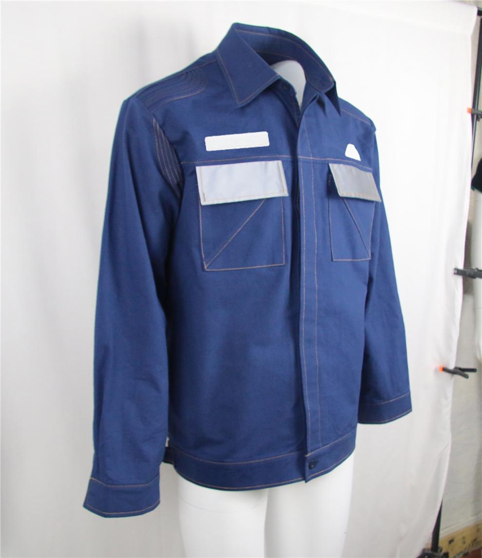 夏季南方电网公司供电局工作服夏套装电工服焊工服车间棉藏青色青年