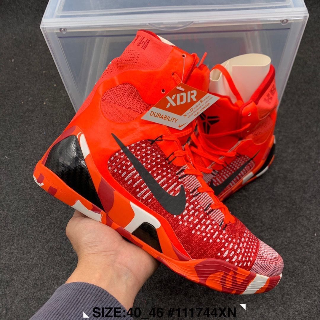 9代高帮篮球鞋 全掌 lunarlon泡棉实战缓震耐磨防滑运动鞋男纯原 多彩