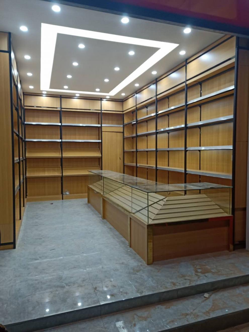 烟柜展示柜白酒展示柜钢木货架红酒架高端定制1919木质酒柜展示架