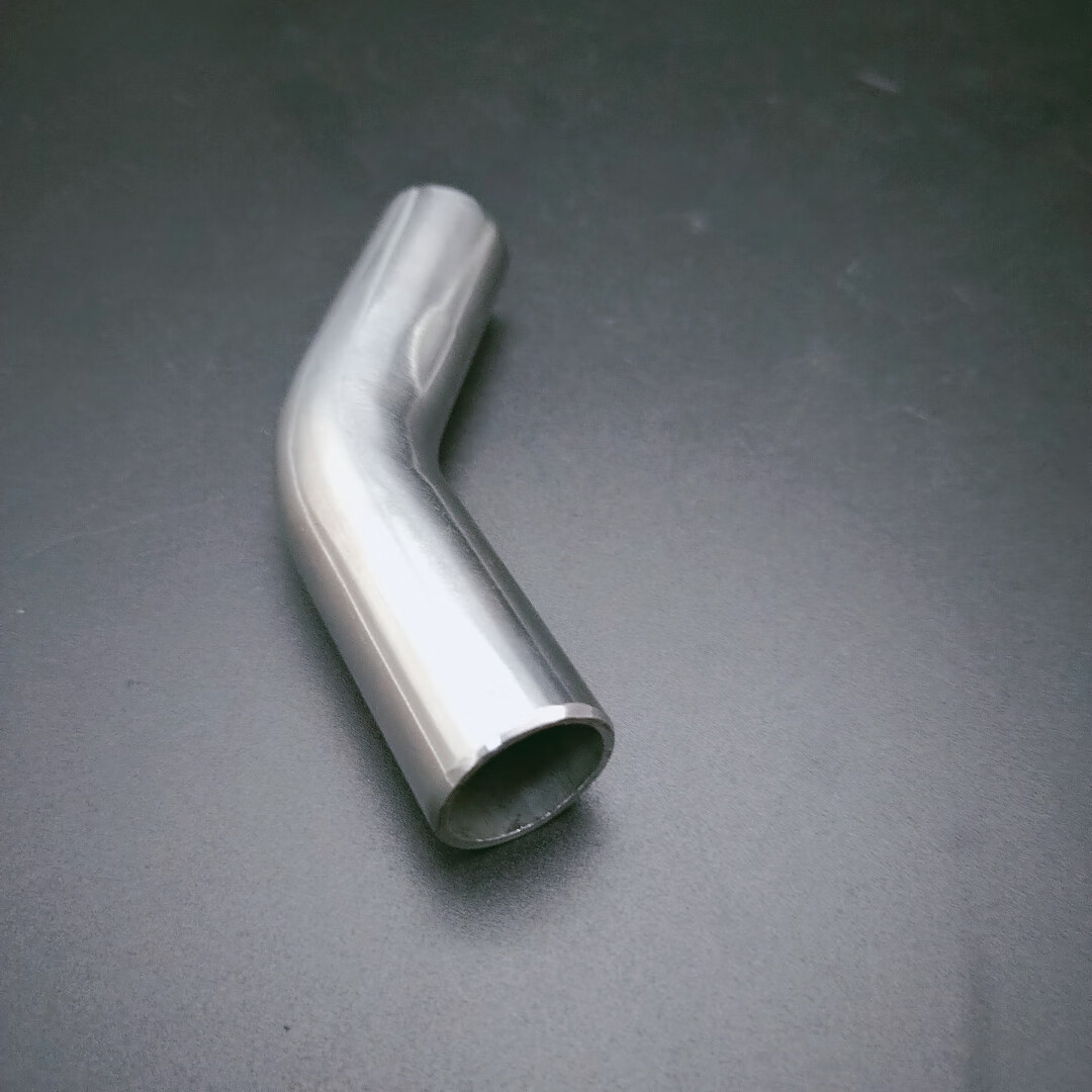 304不锈钢45度加长弯头双边直边加长弯头卫生内外镜面弯管2815