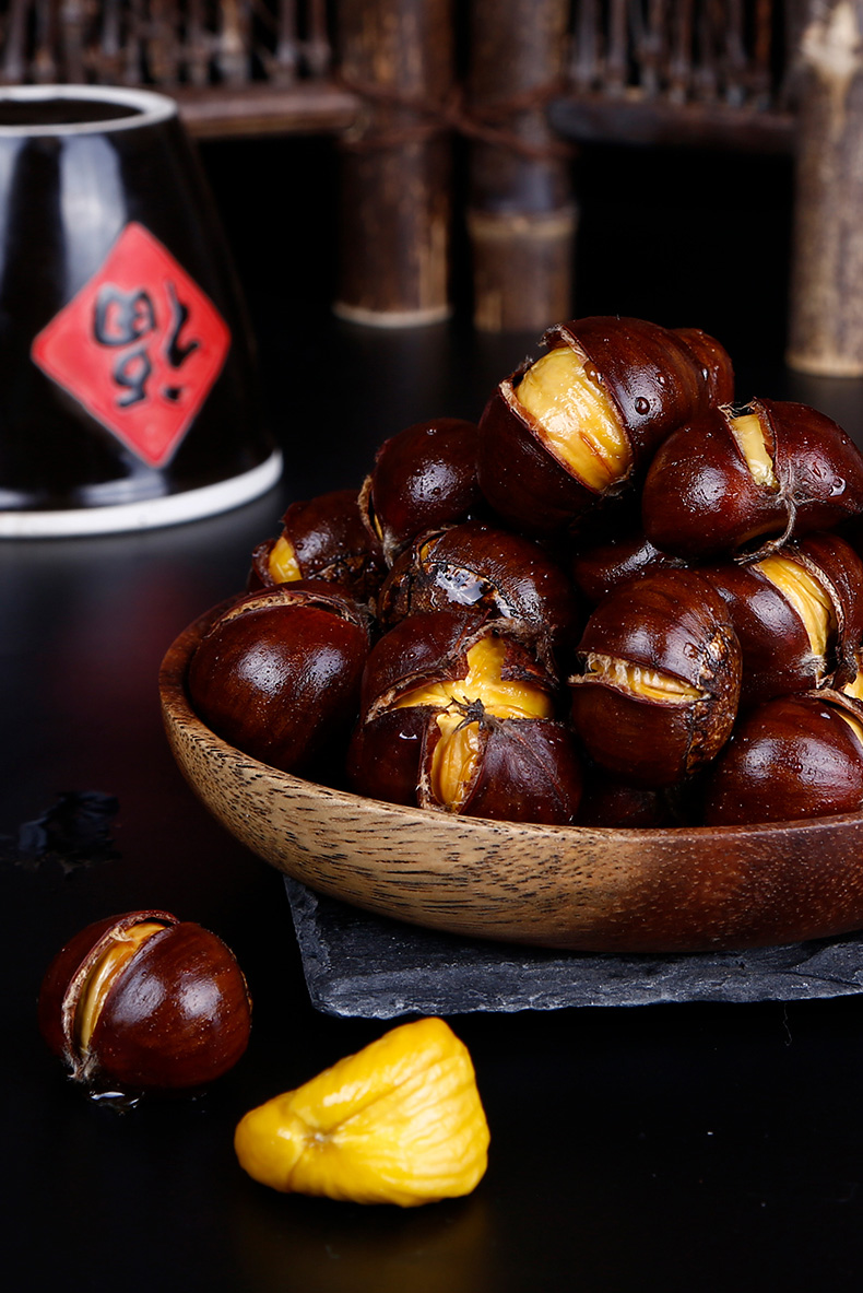 新货迁西板栗野生油栗燕山生栗子新鲜毛栗子大粒粟子现货2020新鲜板栗