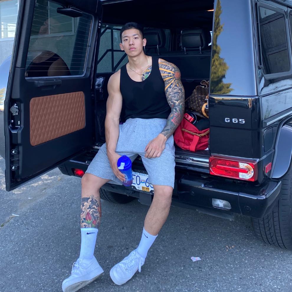 白背心男耿浩伦加粗螺纹白色背心男紧身肌肉健身吸汗打底速度与9 军