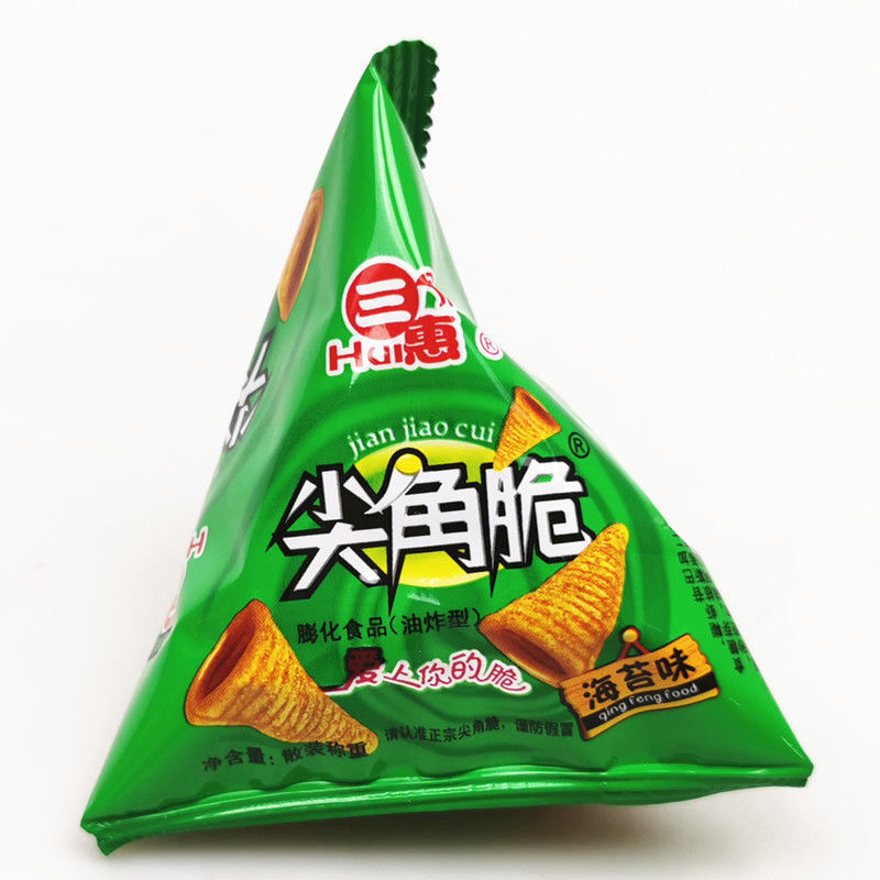 三惠尖角脆妙脆角小包装锅巴膨化食品三角脆休闲零食品小吃1000g 牛肉