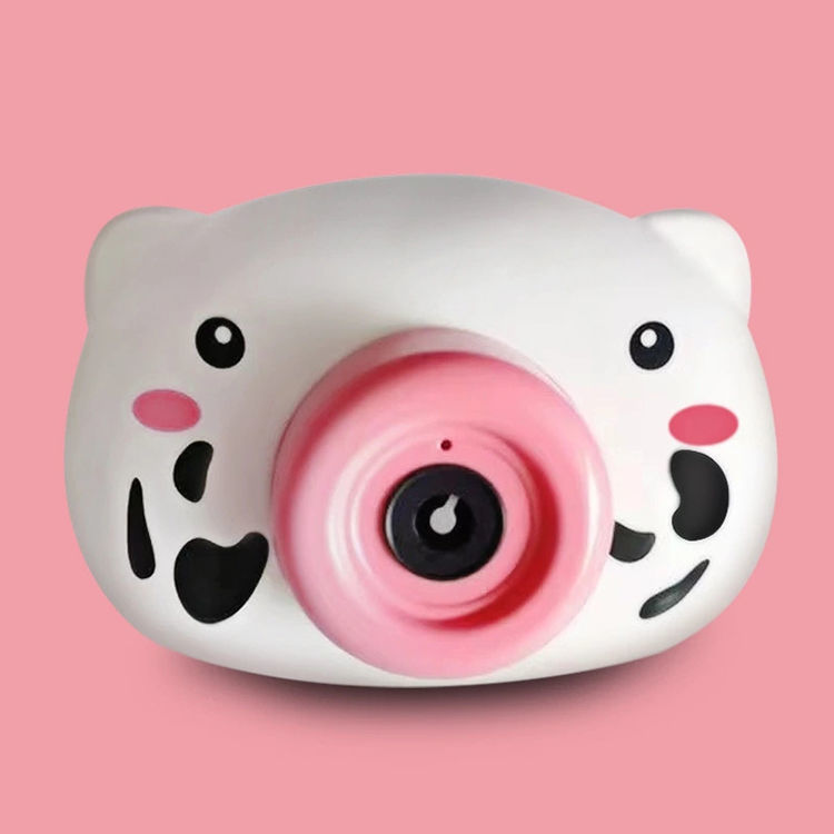 网红泡泡相机小猪儿童玩具电动少女心自动出泡防漏可充电灯光音乐黄色