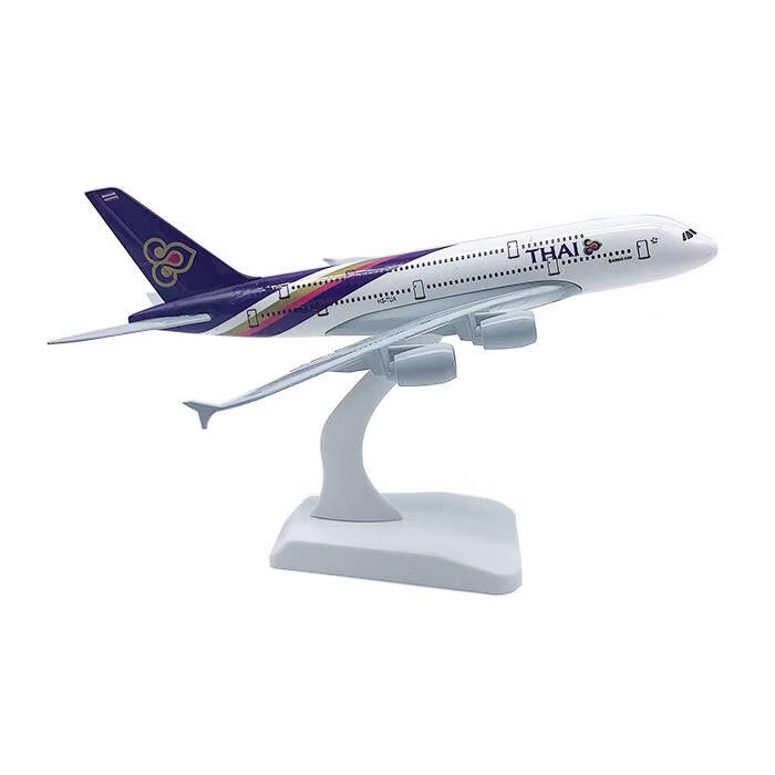 飞机模型合金客机飞机玩具20cm海航国航南航空客a380波音7378737海南