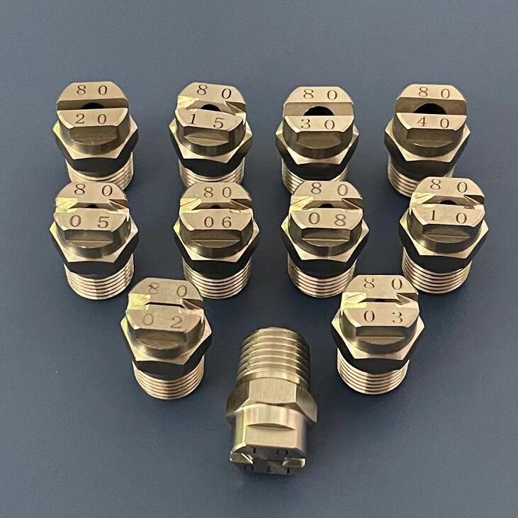 304不锈钢扇形喷头高压清洗喷嘴喷淋冲洗一字扇面雾化洗车机喷水 1/4