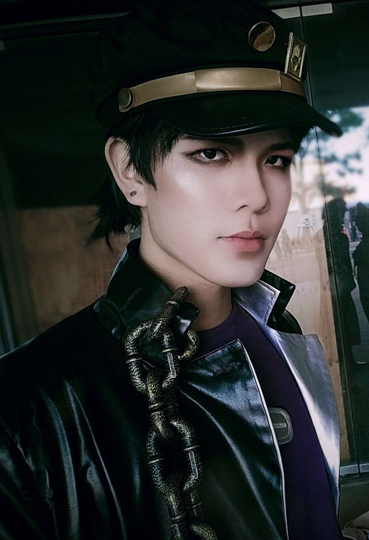 cos服 jojo的奇妙冒险cos服 空条承太郎 卖鱼强jojo星尘斗士 m (欧码)