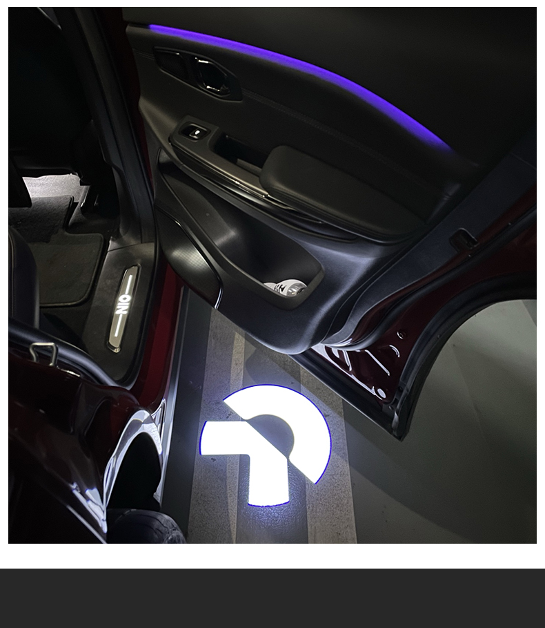 精功夫蔚来es6车门迎宾灯nomi专用es8ec6镭射投影氛围灯车内改装饰