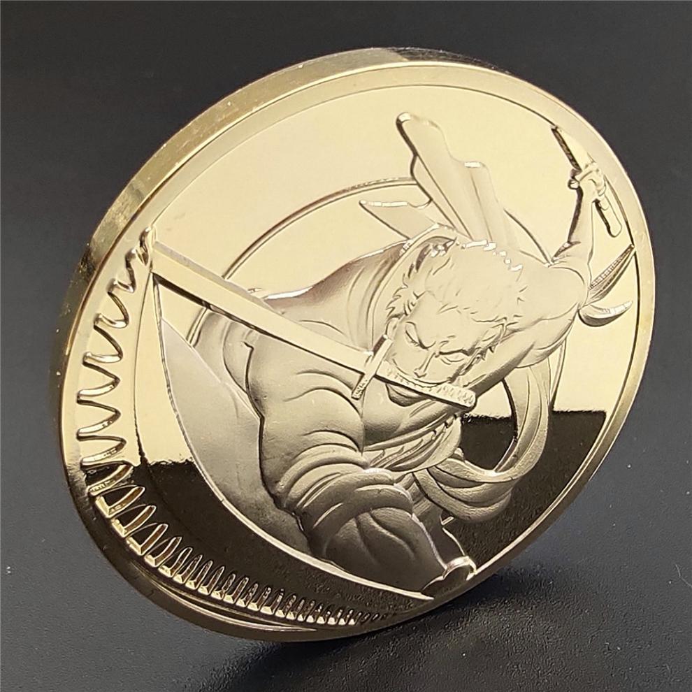 海贼王纪念币日本动漫纪念币海盗王金币索隆onepiece牙仙金币硬币周边