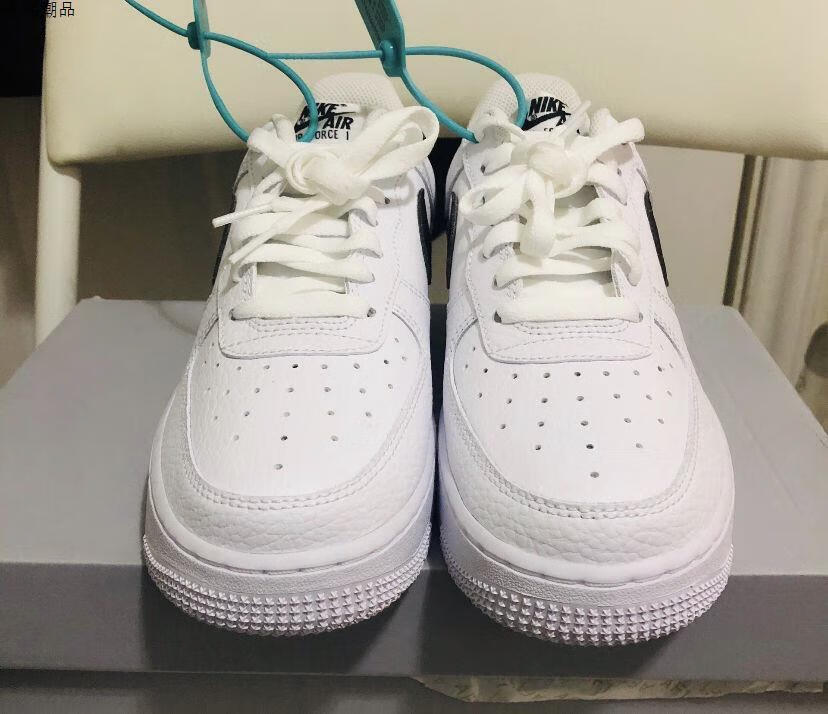 空军一号af1低帮权志龙联名缝线白蓝男女情侣休闲运动跑步鞋 nike耐