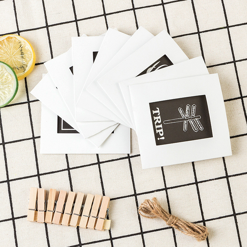 拍立得照片墙创意相片墙现代简约相框悬挂式画框拍立得相纸3寸组合纸