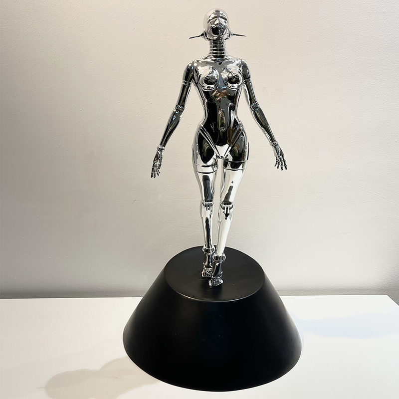 sorayama空山基机械女神简约艺术雕塑树脂电镀客厅玄关桌面摆件空山基