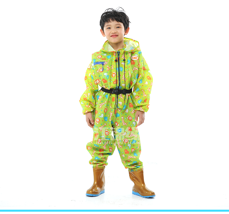 儿童雨衣防水服连体雨裤身下水裤幼儿园防水男女小孩玩水衣服赶海雨鞋