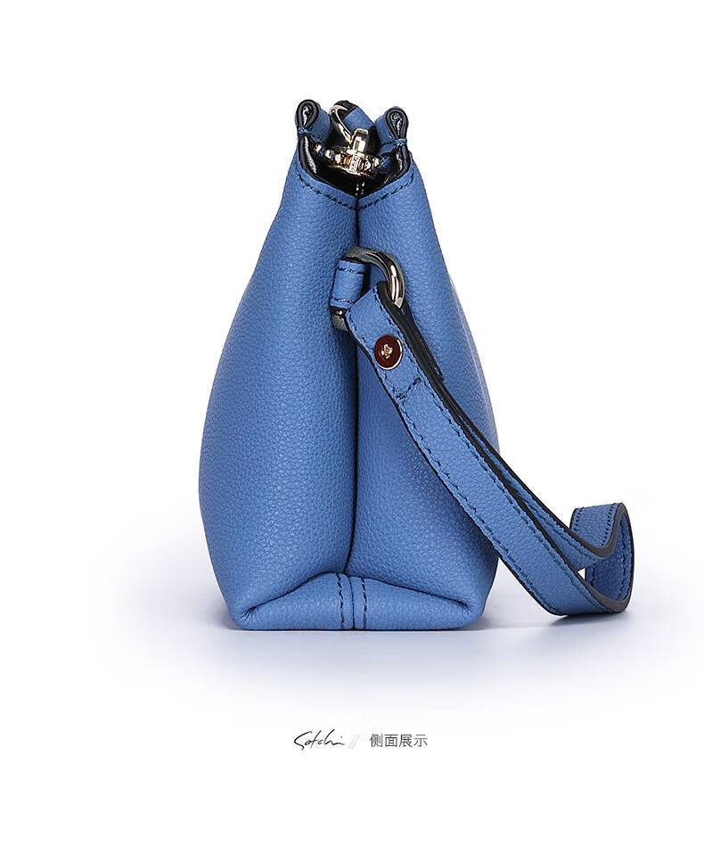 沙驰(satchi)女包钱包女长款牛皮拉链简约大容量手包欧美时尚多功能手