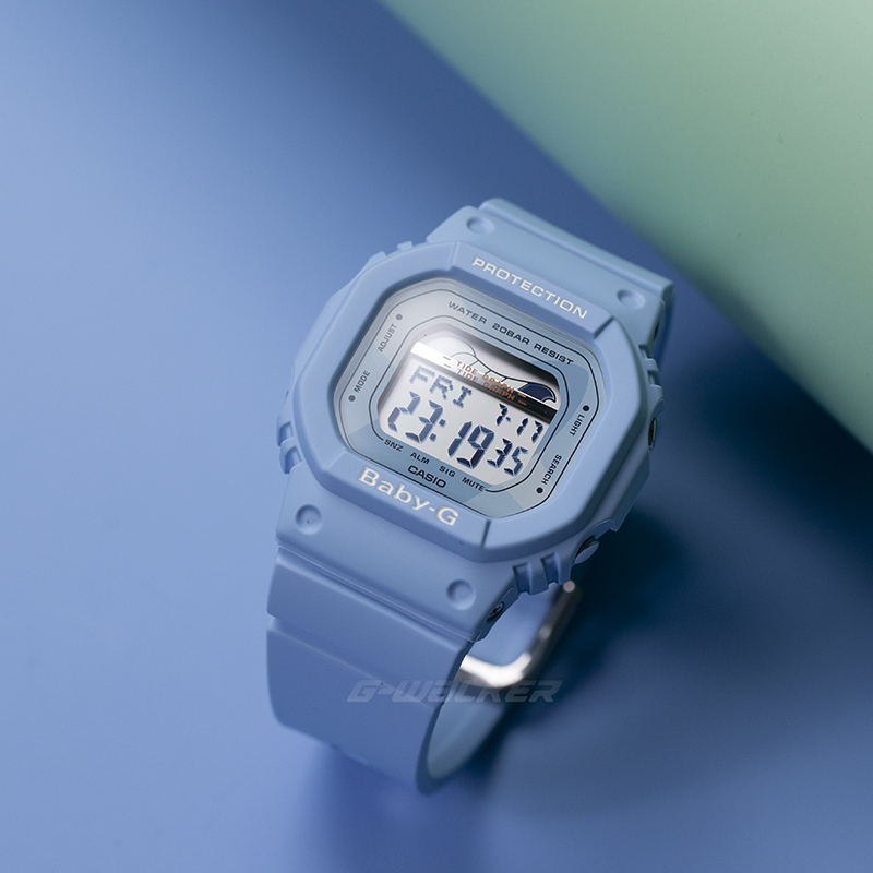 casio卡西欧 海外代购手表 baby-g blx-560-1d 3d 7d抹茶绿方块运动型