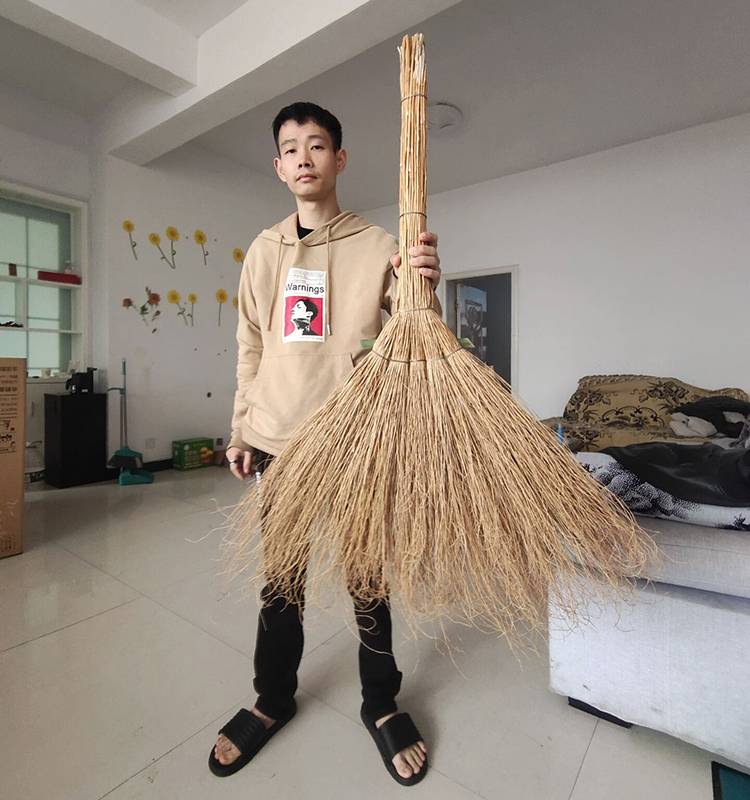 【旗舰自营】金丝草扫把铁扫把笤帚植物手工编织金丝草农用家用工厂
