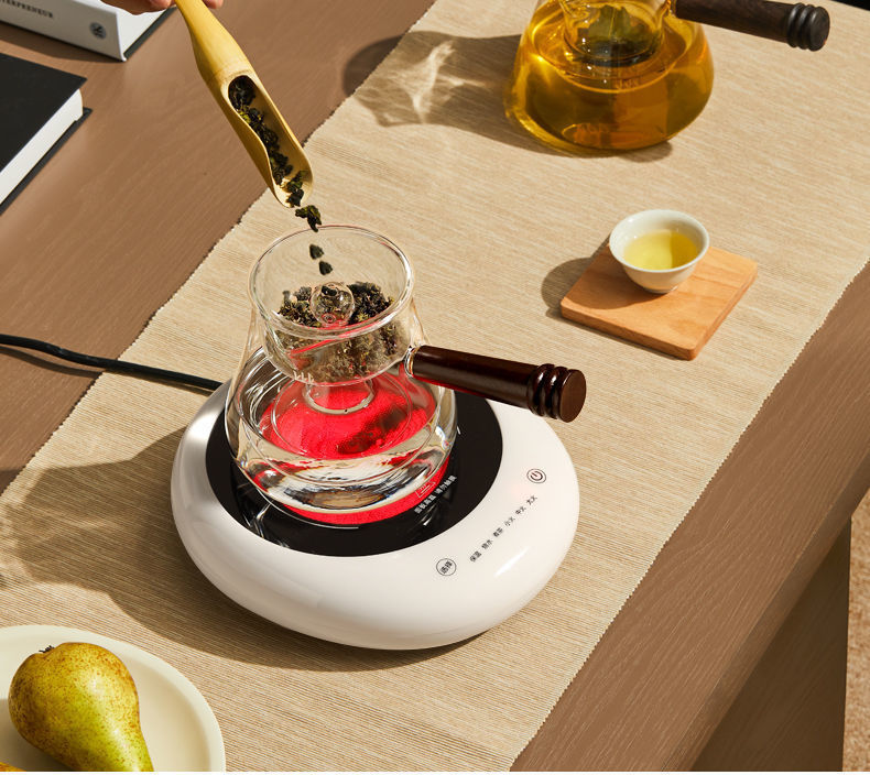 小米生态煮茶器电陶炉煮茶炉小型蒸汽煮茶壶家用全自动玻璃蒸茶壶套装