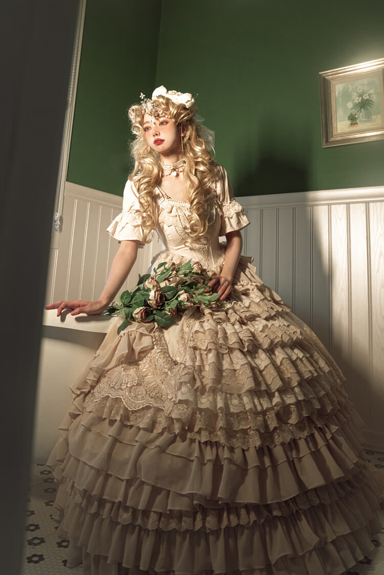 洛丽塔花嫁茶会阿芙洛之梦-【月桂树lolita洋装】茶会华丽复古洛丽塔