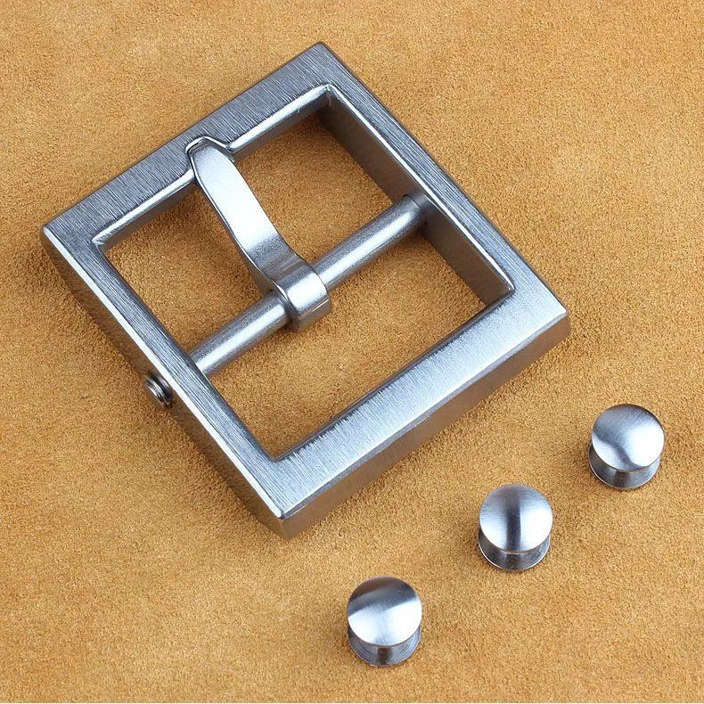 酷奇袋鼠官网特价捡纯钛扣头可拆卸防过敏男士皮带卡子针扣头层牛皮