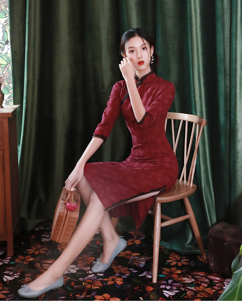 mlcriyg品牌女装民国风老上海旗袍2021夏季新款年轻日常款改良版中国