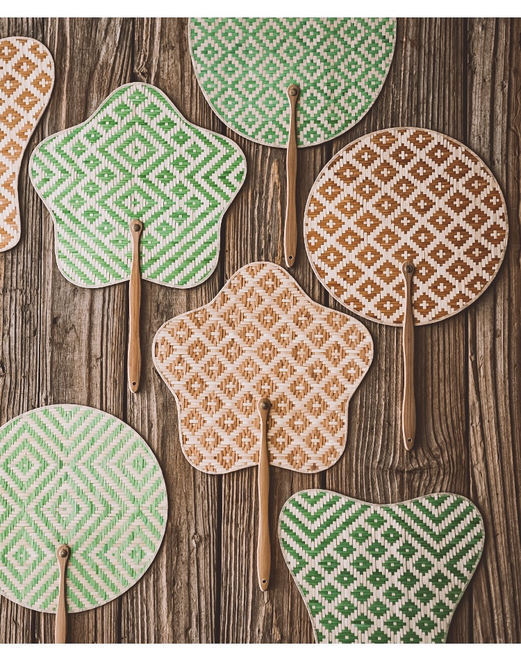 芭蕉扇竹编goinghome古风竹编小扇子夏天凉扇梅花芭蕉圆形团扇中国