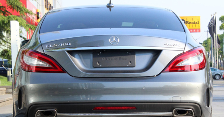 新款奔驰cls300字标后尾标三叉星辉标尾门标志车贴改装cls350车标 亮