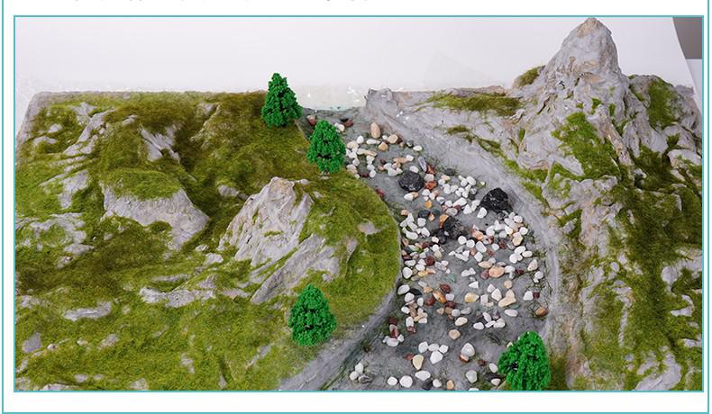 diy手工沙盘建筑模型制作材料 地形场景观 军事造景公路泥塑型土 沙漠