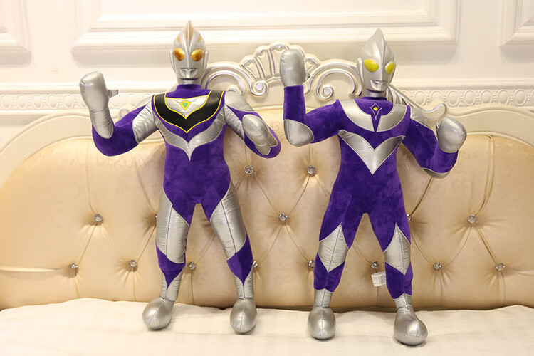 迪迦奥特曼毛绒玩具公仔盖亚奥特曼银河泰罗玩具男孩陪睡娃娃大号