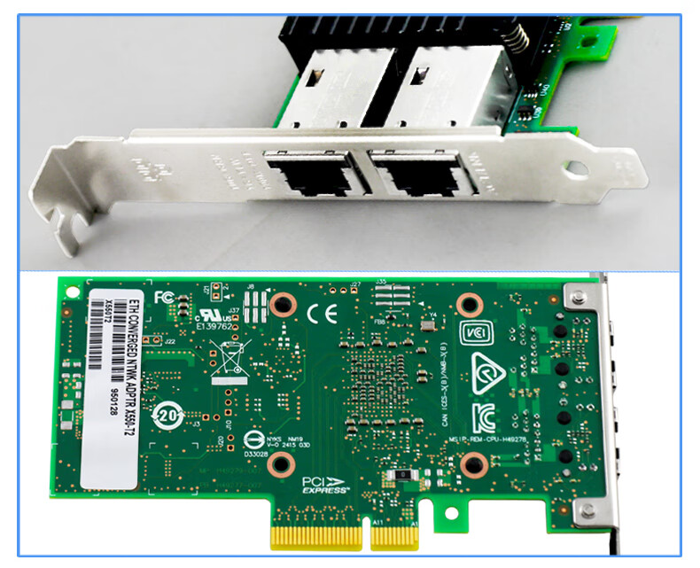 x550t2pcierj45铜口双口群辉万兆电口网卡intelx550芯片x540t2