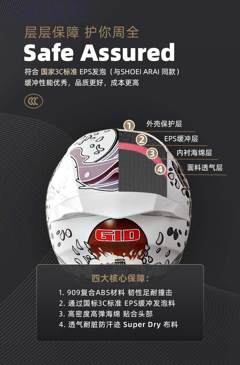 樱花防雾双镜片全盔 摩托车机车头盔女 男女樱花防雾双镜片女骑头盔