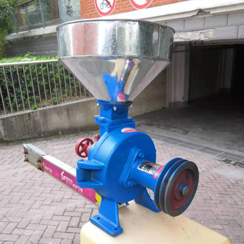 200型干湿两用磨粉磨浆机粉碎机破碎机磨辣椒酱家用饲料机