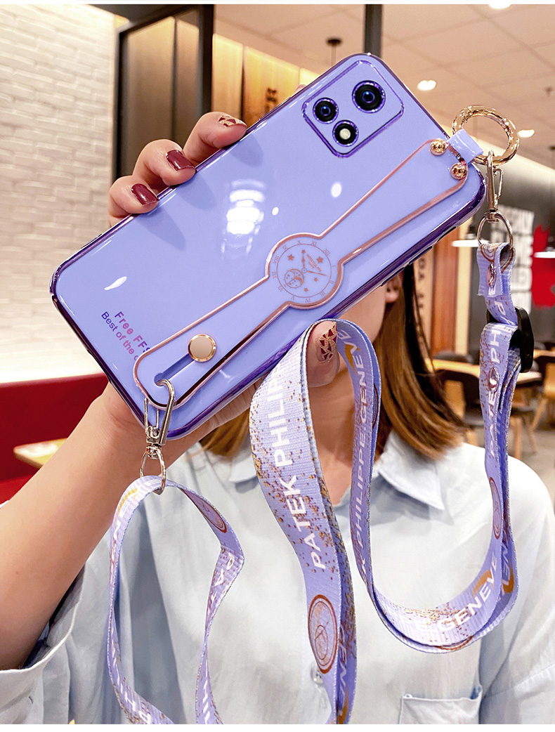 优蕾丝 vivoiqoou3手机壳iqoou3x标准版保护5g硅胶套腕带斜挎挂绳v