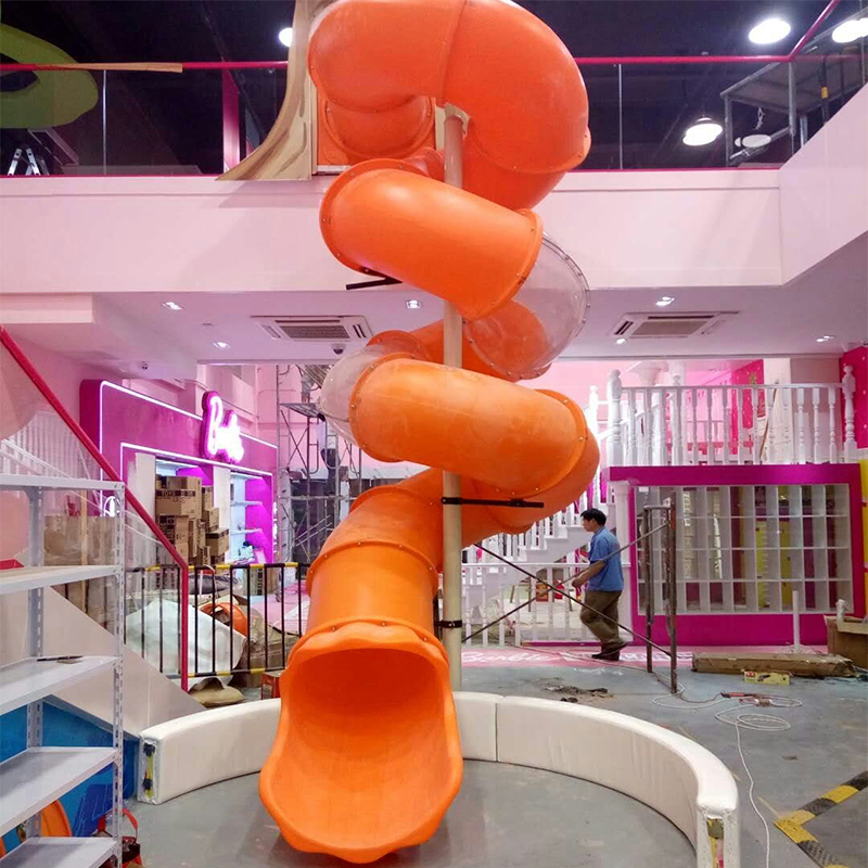 迪士尼 幼儿园大型滑滑梯户外民宿塑料网红滑梯旋转透明螺旋拼接滑